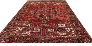 Tappeto Gorawan Stilizzato Rosso Nero 255x340 Cm