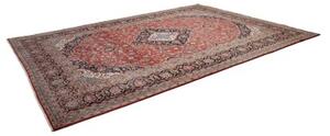 Tappeto Ardakan Medaglione Floreale Rosso Blu Scuro 290x400 Cm