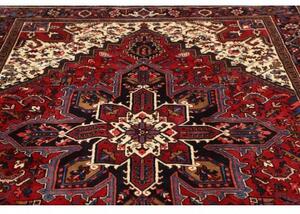 Tappeto Gorawan Stilizzato Rosso Scuro Avorio 212x300 Cm