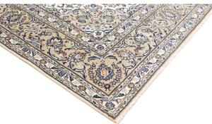 Tappeto Kashan Medaglione Floreale Beige Blu 200x310 Cm
