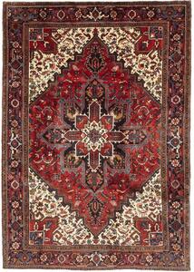 Tappeto Gorawan Stilizzato Rosso Scuro Avorio 212x300 Cm