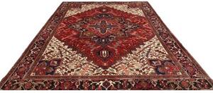 Tappeto Gorawan Stilizzato Rosso Avorio 256x337 Cm