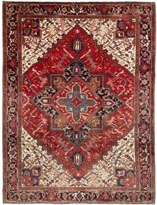 Tappeto Gorawan Stilizzato Rosso Avorio 256x337 Cm