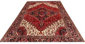 Tappeto Gorawan Stilizzato Rosso Avorio 208x303 Cm