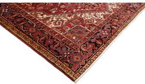 Tappeto Gorawan Stilizzato Rosso Nero 250x328 Cm