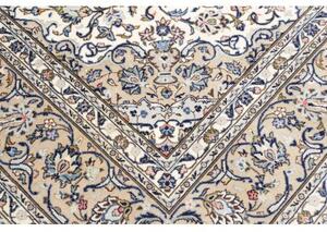 Tappeto Kashan Medaglione Floreale Beige Blu 200x310 Cm