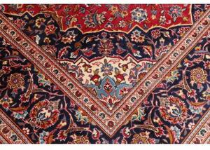 Tappeto Ardakan Medaglione Floreale Rosso Blu Scuro 199x299 Cm