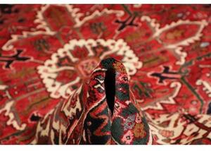 Tappeto Gorawan Stilizzato Rosso Mattone Blu Scuro 270x353 Cm