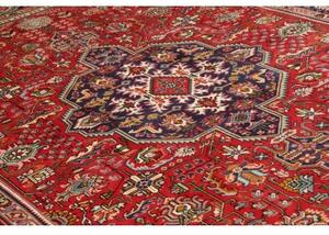 Tappeto Tabriz Stilizzato Rosso Blu Scuro 207x309 Cm