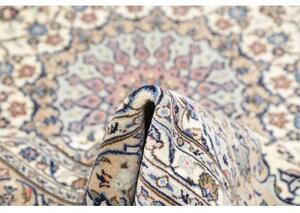 Tappeto Kashan Medaglione Floreale Beige Blu 200x310 Cm
