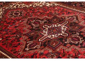 Tappeto Gorawan Stilizzato Rosso Scuro Nero 204x293 Cm