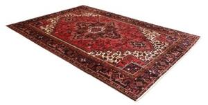 Tappeto Gorawan Stilizzato Rosso Scuro Nero 204x293 Cm