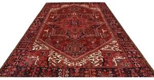 Tappeto Gorawan Stilizzato Rosso Blu Scuro 243x347 Cm
