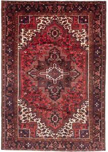 Tappeto Gorawan Stilizzato Rosso Scuro Nero 204x293 Cm