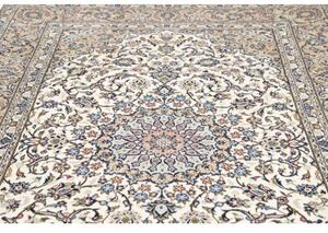 Tappeto Kashan Medaglione Floreale Beige Blu 200x310 Cm