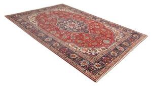 Tappeto Tabriz Stilizzato Rosso Blu Scuro 207x309 Cm