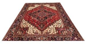 Tappeto Gorawan Stilizzato Rosso Avorio 207x280 Cm
