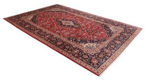 Tappeto Ardakan Medaglione Floreale Rosso Blu Scuro 199x299 Cm