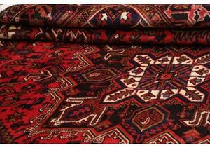 Tappeto Gorawan Stilizzato Rosso Scuro Nero 204x293 Cm
