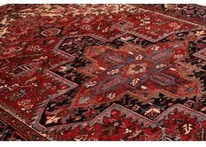 Tappeto Gorawan Stilizzato Rosso Scuro Avorio 247x348 Cm