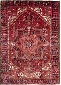 Tappeto Gorawan Stilizzato Rosso Blu Scuro 243x347 Cm