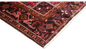 Tappeto Gorawan Stilizzato Rosso Scuro Nero 204x293 Cm