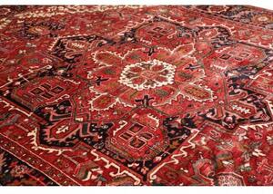 Tappeto Gorawan Stilizzato Rosso Mattone Blu Scuro 270x353 Cm