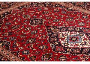 Tappeto Ardakan Medaglione Floreale Rosso Blu Scuro 197x300 Cm