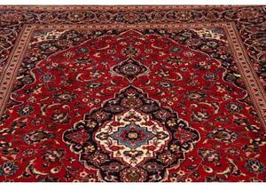 Tappeto Ardakan Medaglione Floreale Rosso Blu Scuro 197x300 Cm