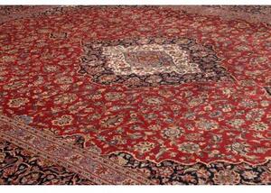 Tappeto Ardakan Medaglione Floreale Rosso Blu Scuro 300x392 Cm