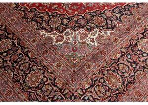 Tappeto Ardakan Medaglione Floreale Rosso Blu Scuro 300x392 Cm