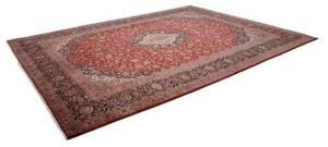 Tappeto Ardakan Medaglione Floreale Rosso Blu Scuro 300x392 Cm