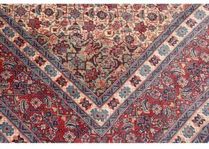 Tappeto Sarough Medaglione Floreale Rosso Avorio 247x350 Cm