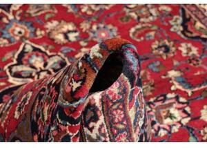 Tappeto Mashad Medaglione Floreale Rosso Blu Scuro 204x325 Cm