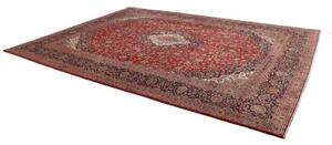 Tappeto Ardakan Medaglione Floreale Rosso Blu Scuro 300x392 Cm