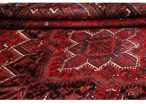 Tappeto Gorawan Stilizzato Rosso Blu Scuro 225x300 Cm