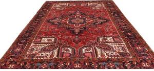 Tappeto Gorawan Stilizzato Rosso Blu Scuro 256x333 Cm