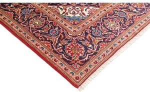 Tappeto Ardakan Medaglione Floreale Rosso Blu Scuro 196x307 Cm