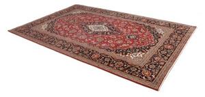 Tappeto Ardakan Medaglione Floreale Rosso Blu Scuro 204x313 Cm