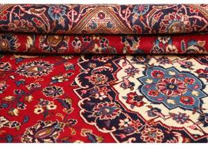Tappeto Ardakan Medaglione Floreale Rosso Blu Scuro 196x307 Cm