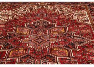 Tappeto Gorawan Stilizzato Rosso Blu Scuro 222x311 Cm