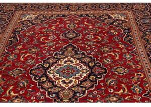 Tappeto Ardakan Medaglione Floreale Rosso Blu Scuro 200x306 Cm