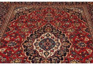 Tappeto Ardakan Medaglione Floreale Rosso Blu Scuro 198x310 Cm