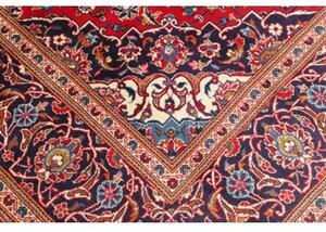 Tappeto Ardakan Medaglione Floreale Rosso Blu Scuro 196x307 Cm