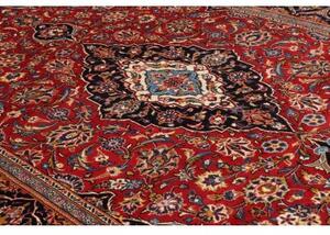 Tappeto Ardakan Medaglione Floreale Rosso Blu Scuro 204x313 Cm