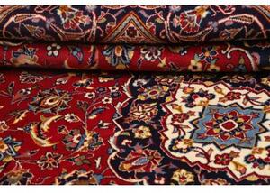 Tappeto Ardakan Medaglione Floreale Rosso Blu Scuro 200x306 Cm