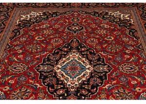 Tappeto Ardakan Medaglione Floreale Rosso Blu Scuro 204x313 Cm