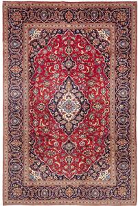 Tappeto Ardakan Medaglione Floreale Rosso Blu Scuro 200x306 Cm