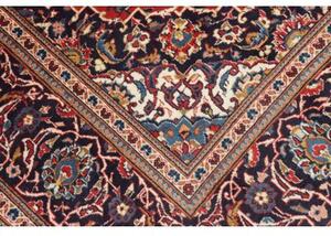 Tappeto Ardakan Medaglione Floreale Rosso Blu Scuro 198x310 Cm