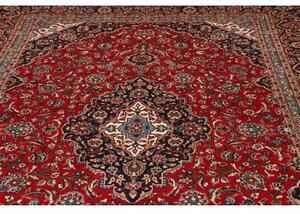 Tappeto Ardakan Medaglione Floreale Rosso Blu Scuro 246x360 Cm